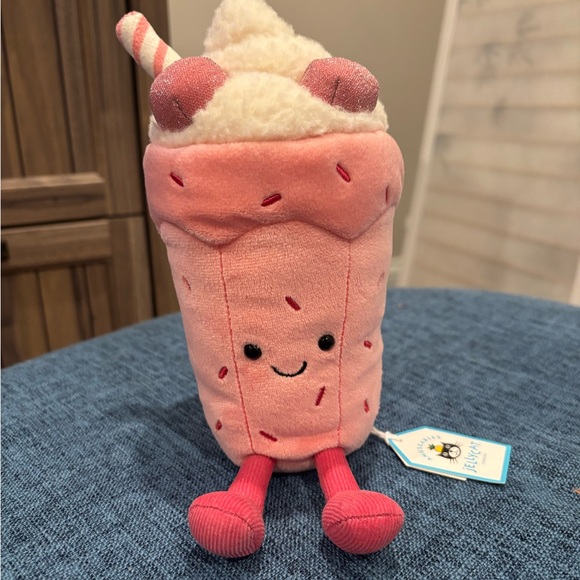 Jellycat Other - Jellycat exclusive strawberry milkshake from NYC diner
